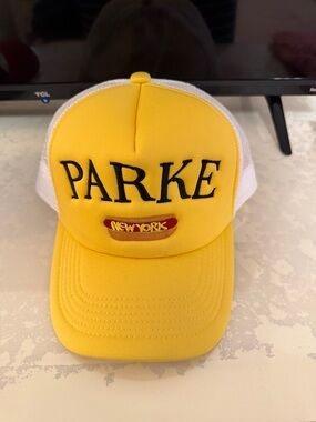 PARKE New York Yellow Mesh-Back Trucker Hat